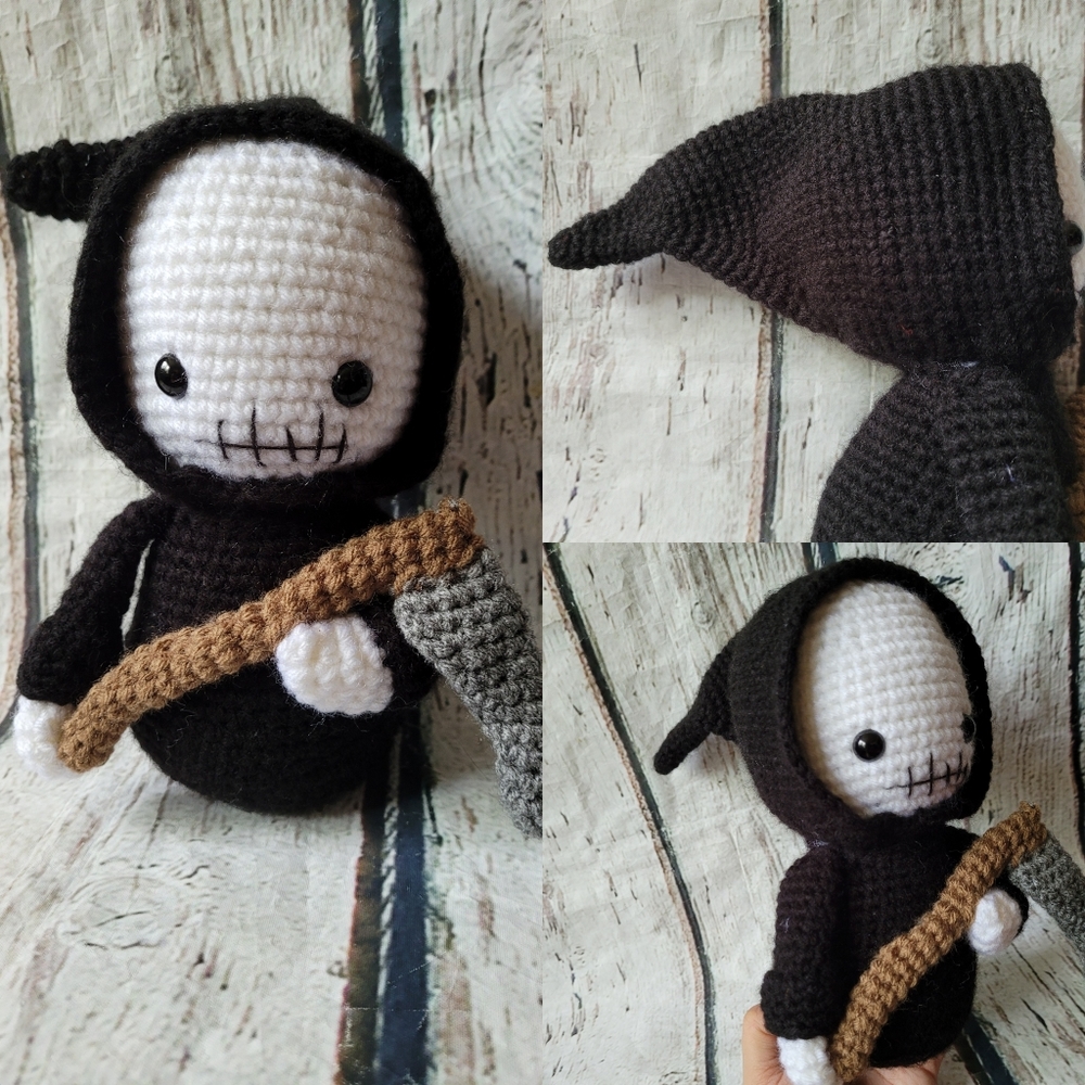 Crochet Grim Reaper Stuffed Decor